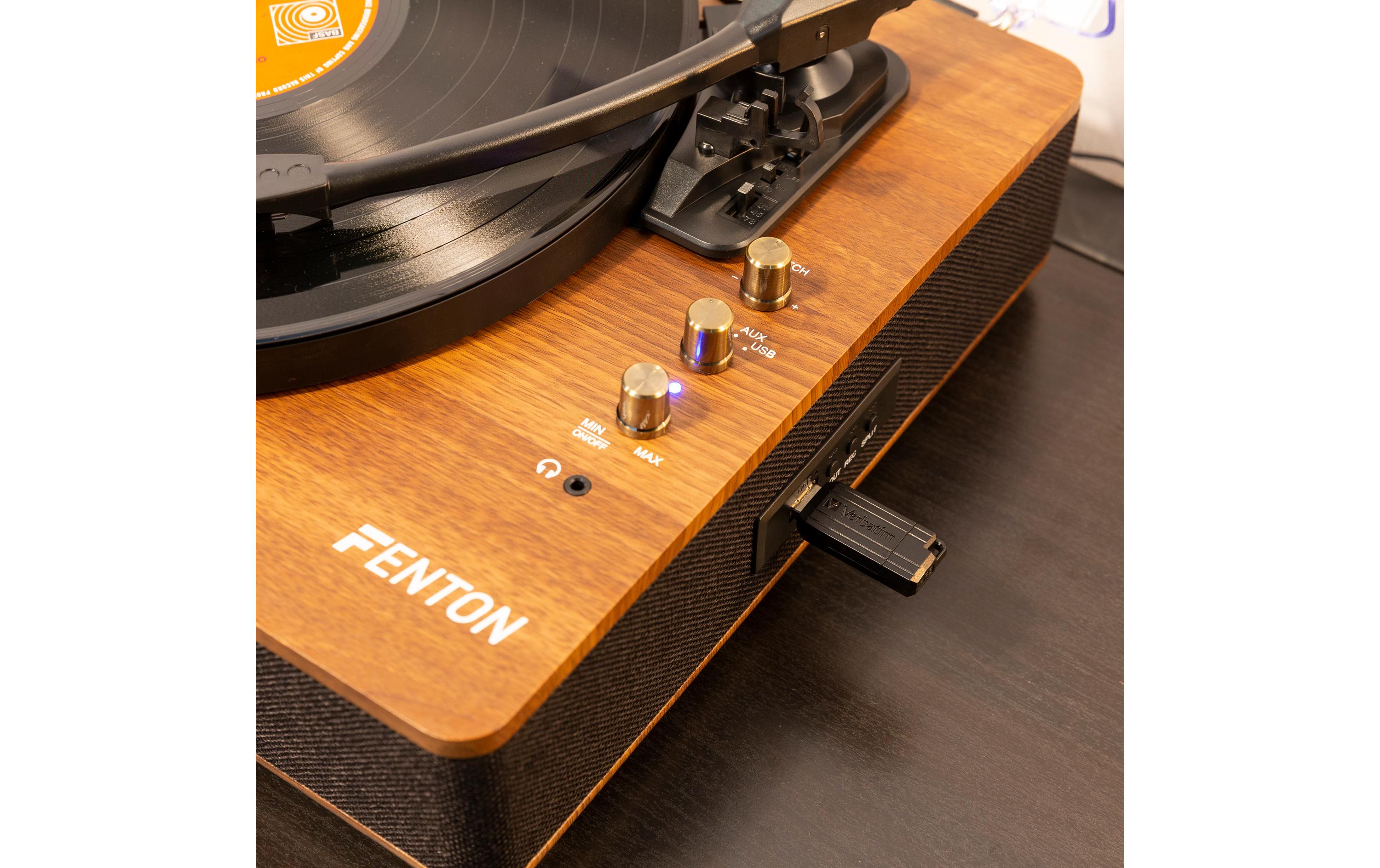 Plattenspieler mit Bluetooth RP162 Braun<br>Retro Plattenspieler mit Bluetooth