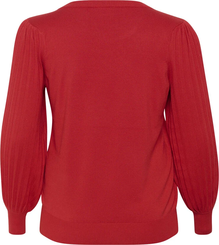 Kaffe Curve KCloni Knit Pullover Haute red