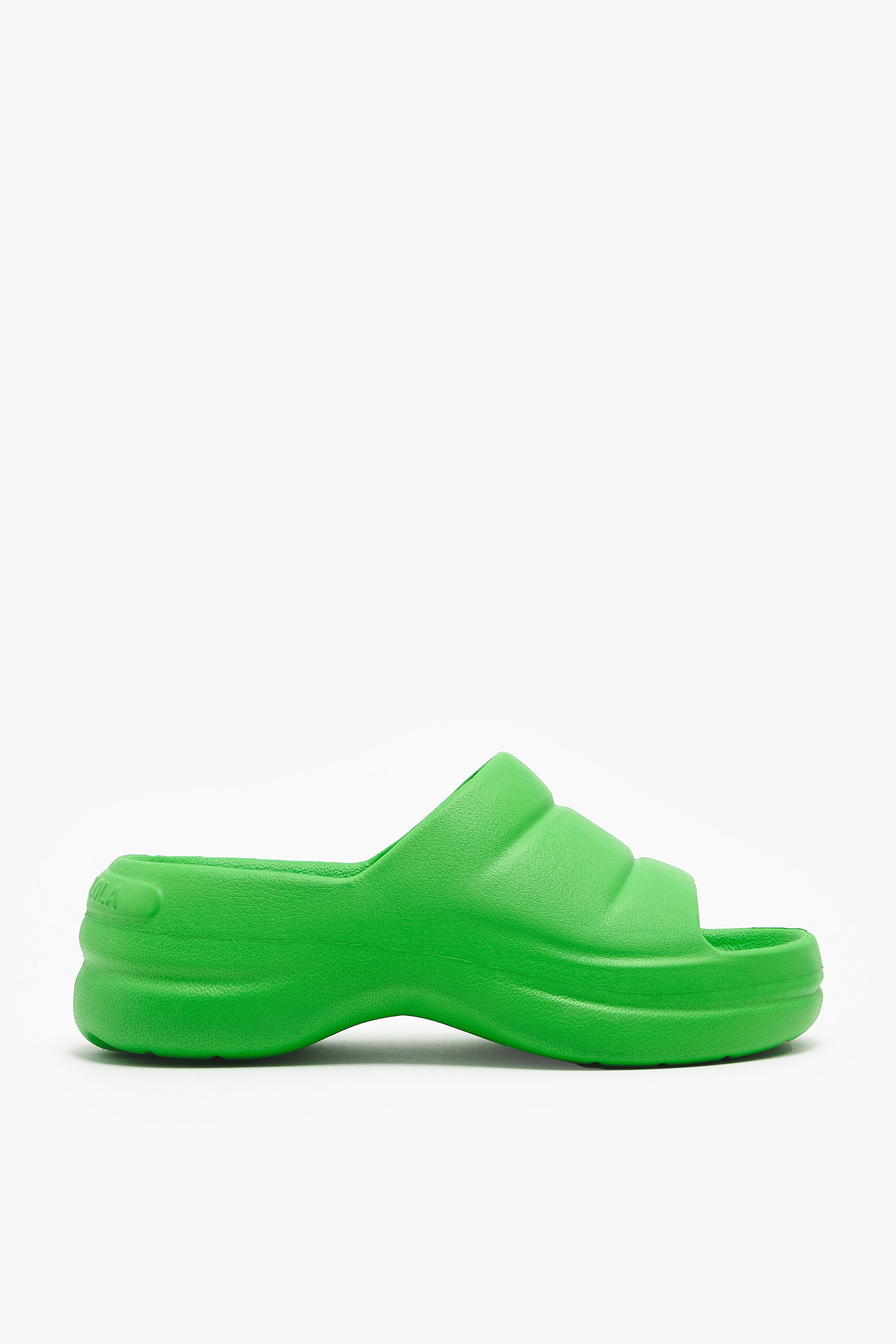 Chinelo plataforma verde