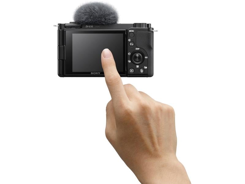 Sony Fotokamera ZV-E10L Kit 16-50 Beeindruckende Kamera für Vlogs mit zusätzlichem Objektiv