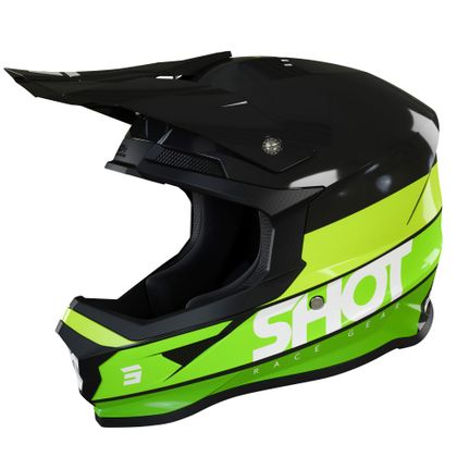Casque cross Shot FURIOUS STORY - GREEN GLOSSY 2022 - Vert