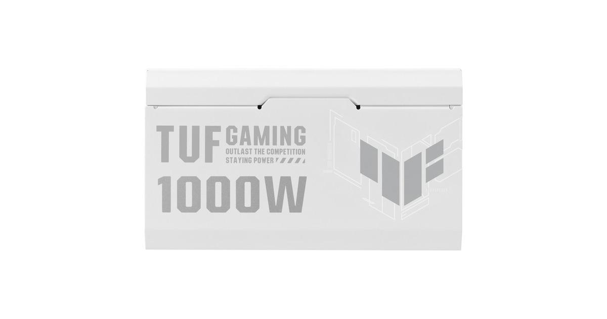 ASUSTUF Gaming Gold White Edition modulaire 1000 watt voeding   (Wit, 1x 12V-2x6, 4x PCIe)