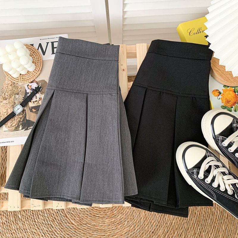 Babique - Minirok met hoge taille en plooien