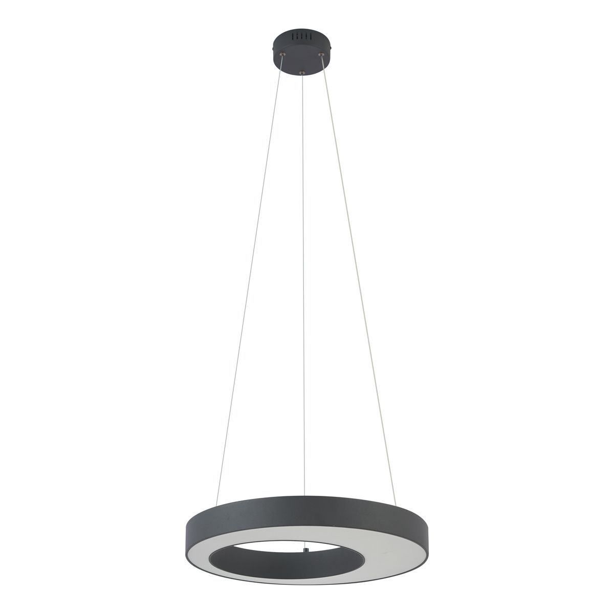 Moderne hanglamp zwart 50cm incl. LED 3-staps dimbaar - Organici