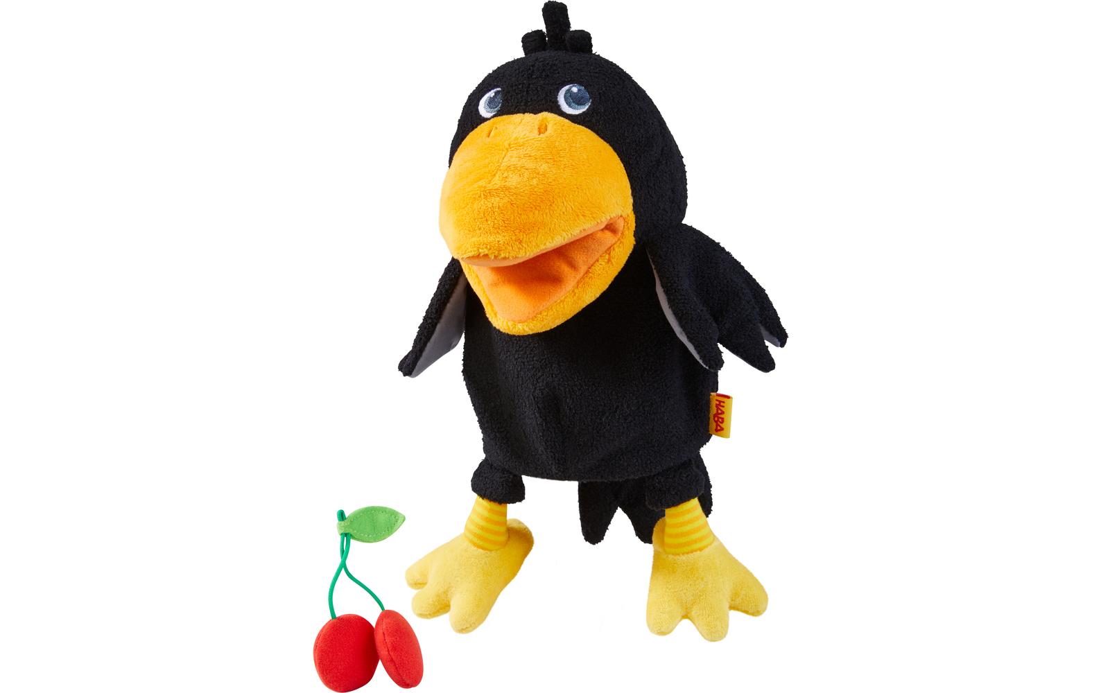 Handpuppe Rabe TheoZum Nachspielen ihrer liebsten Geschichten und zum Erfinden neuer spannender Abenteuer