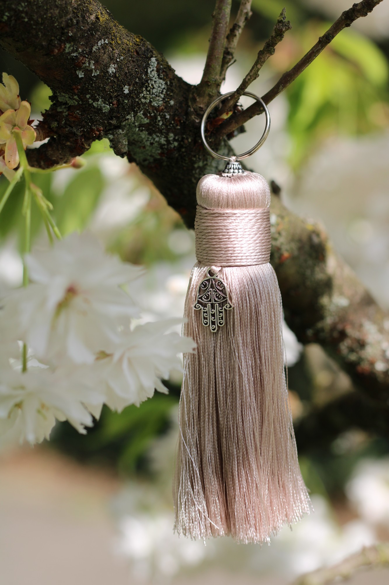 Troddel 'Fatima', rosé, H 12 cm, Ø 2 cm günstig bestellen