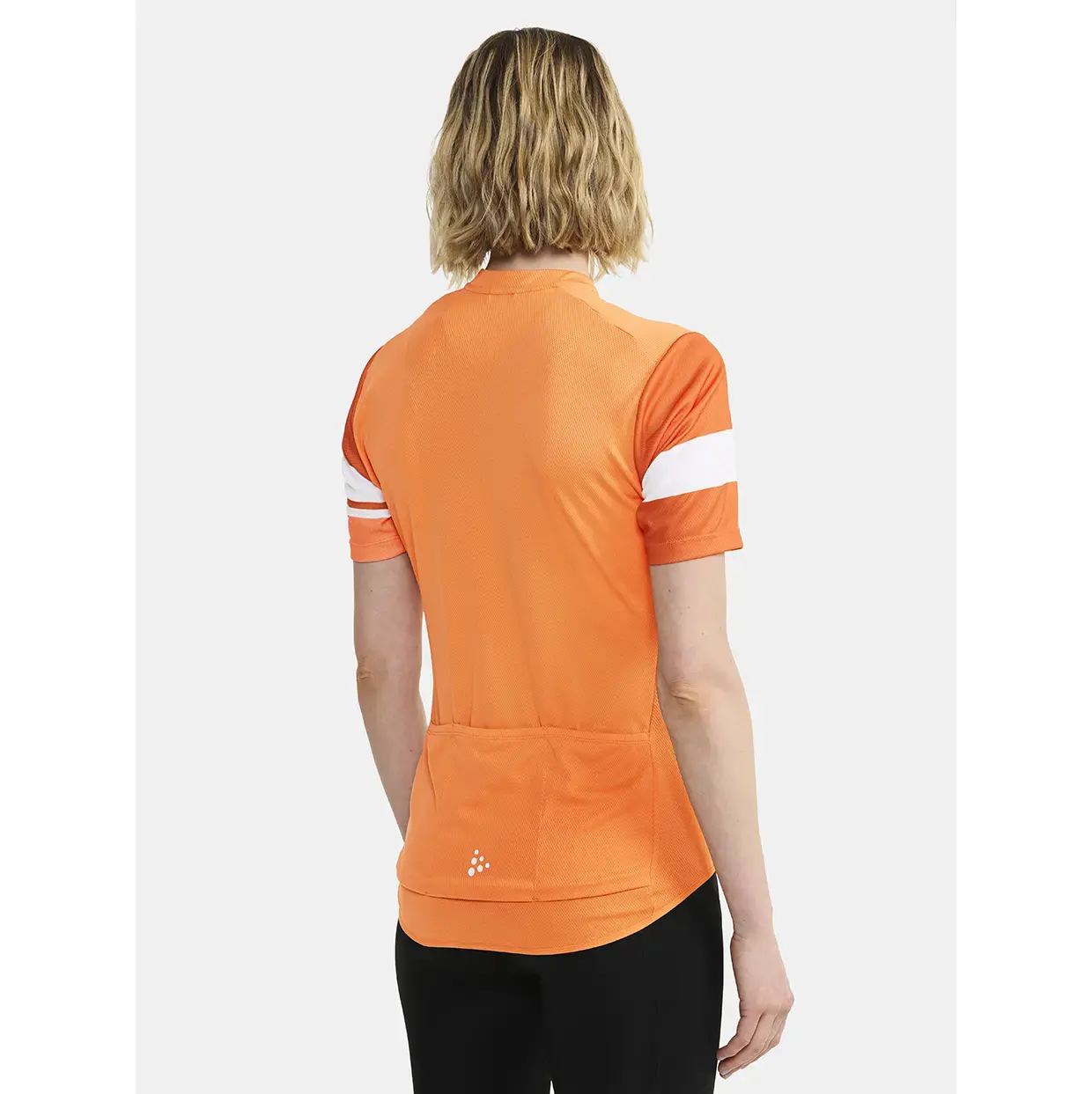 Craft Core Endur Logo Fietsshirt Korte Mouwen Oranje Dames