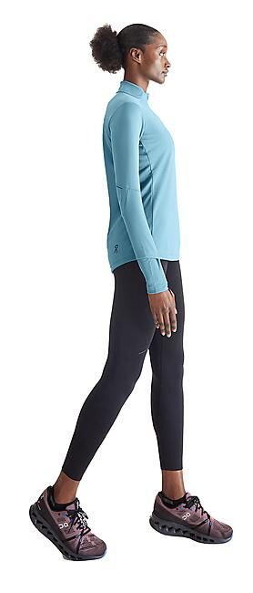 ON RUNNING - T-SHIRT ML DEMI ZIP CLIMATE SHIRT W