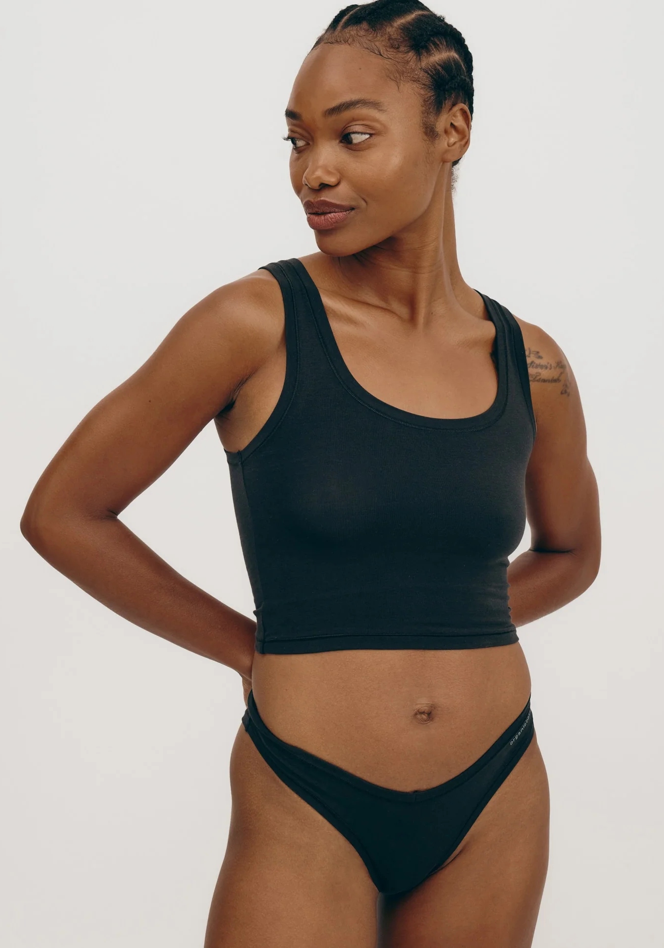 Organic Basics Tank Top Flex Black
