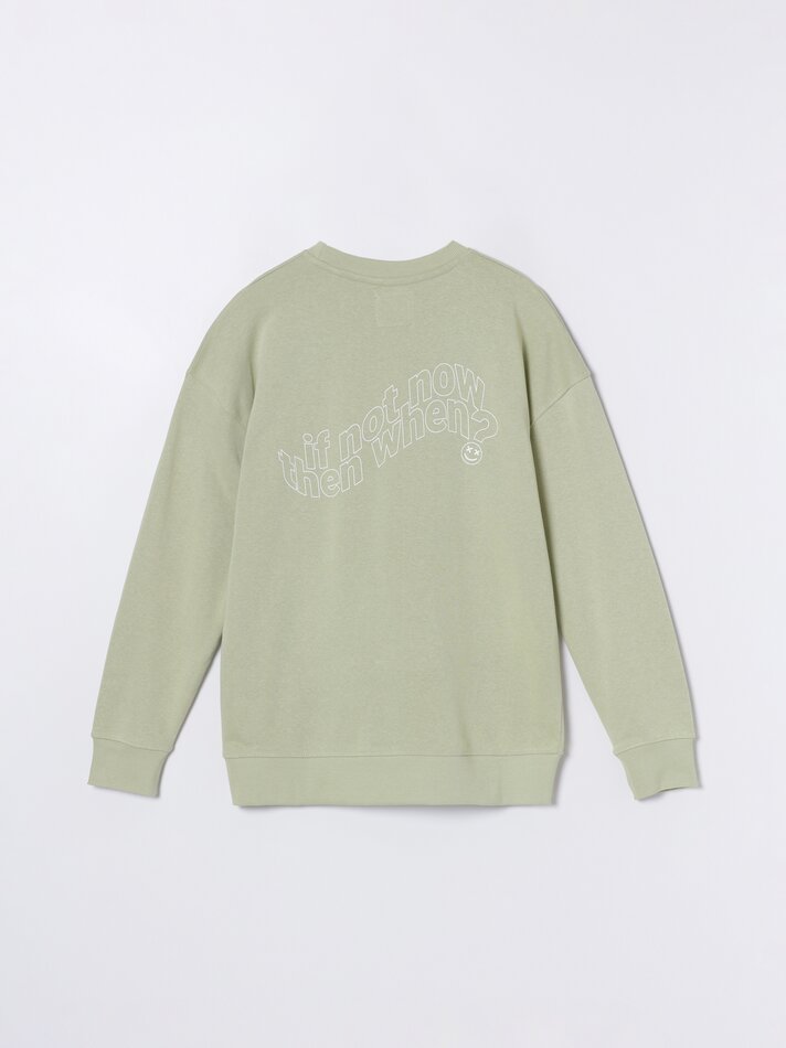 Moletom estampado - Verde claro