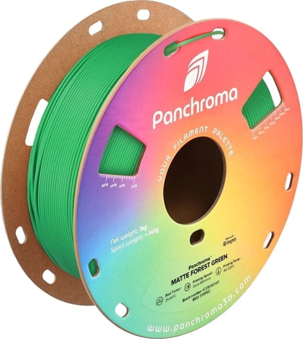 Polymaker  Panchroma™ PLA Matte Forest Green, 1,75 mm / 1000 g    Matte Eleganz in Forest Green