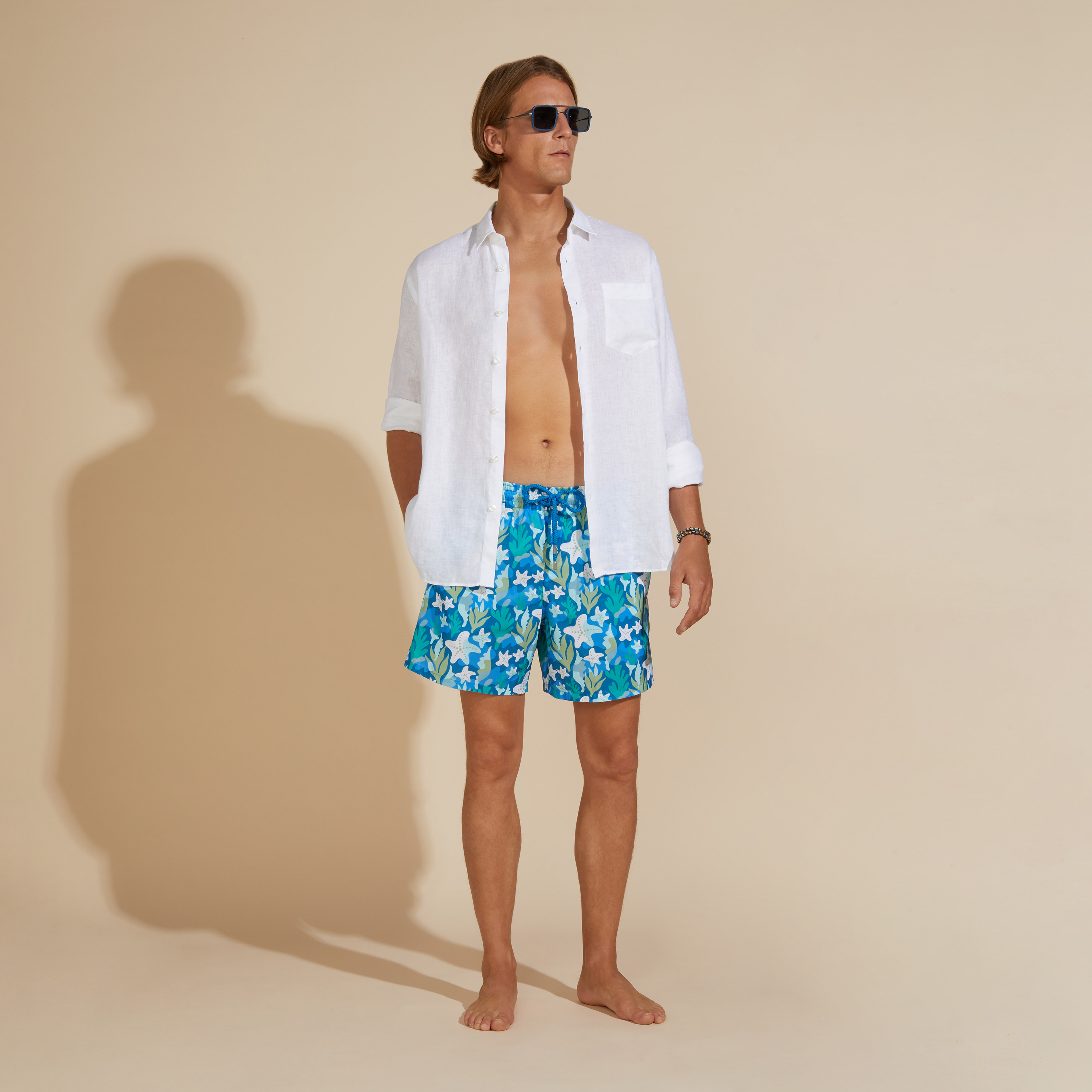 Chemise en lin homme unie