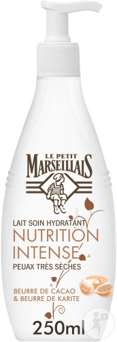 Le Petit Marseillais Nutrition Intense Lait Soin Hydratant Beurre De Cacao Et De Karité 250ml