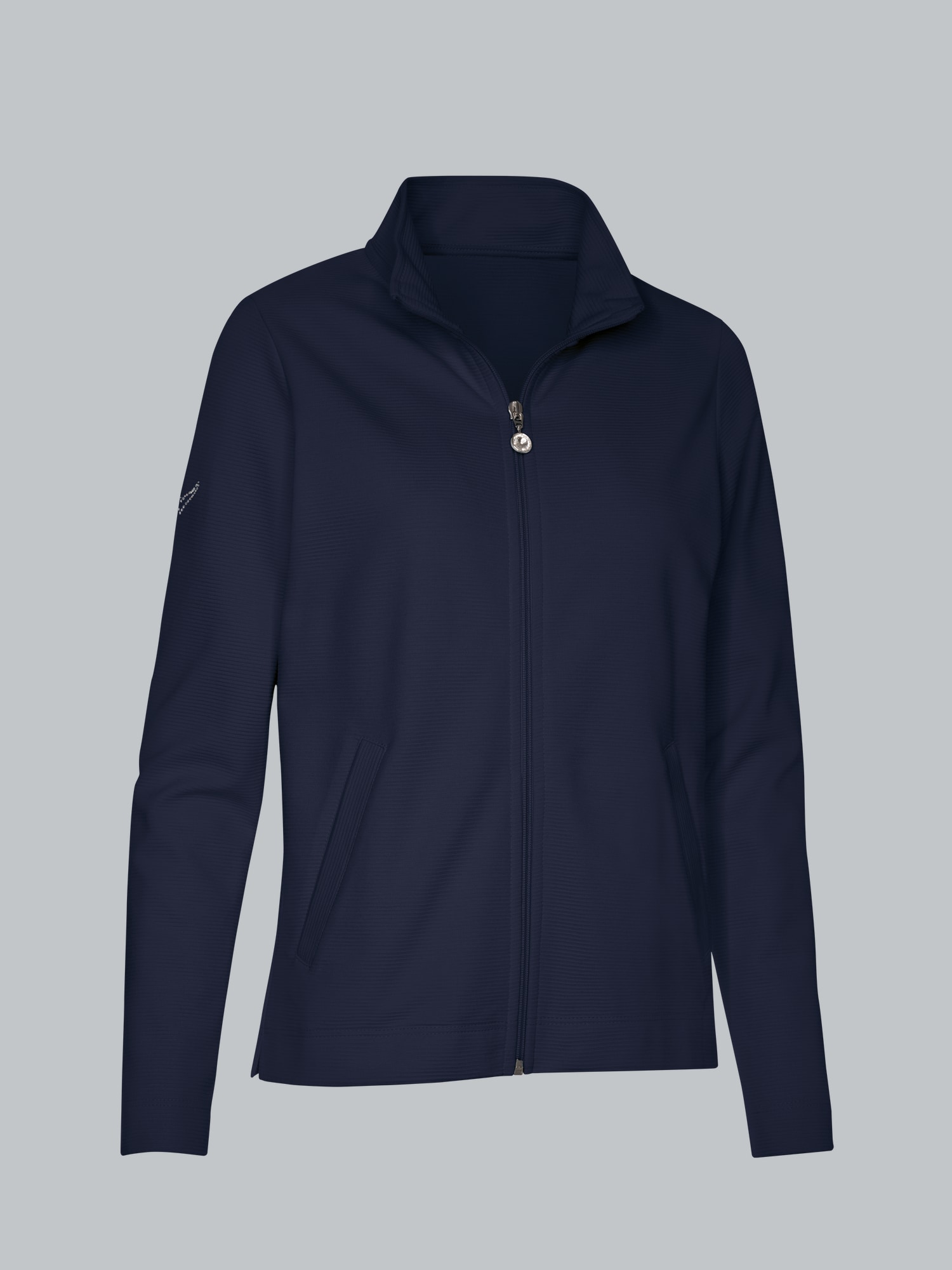 Jacke mit funkelnden Strass-Steinen Navy