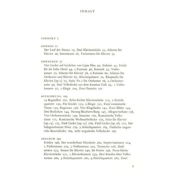 Schott Bartók Leben und Werk