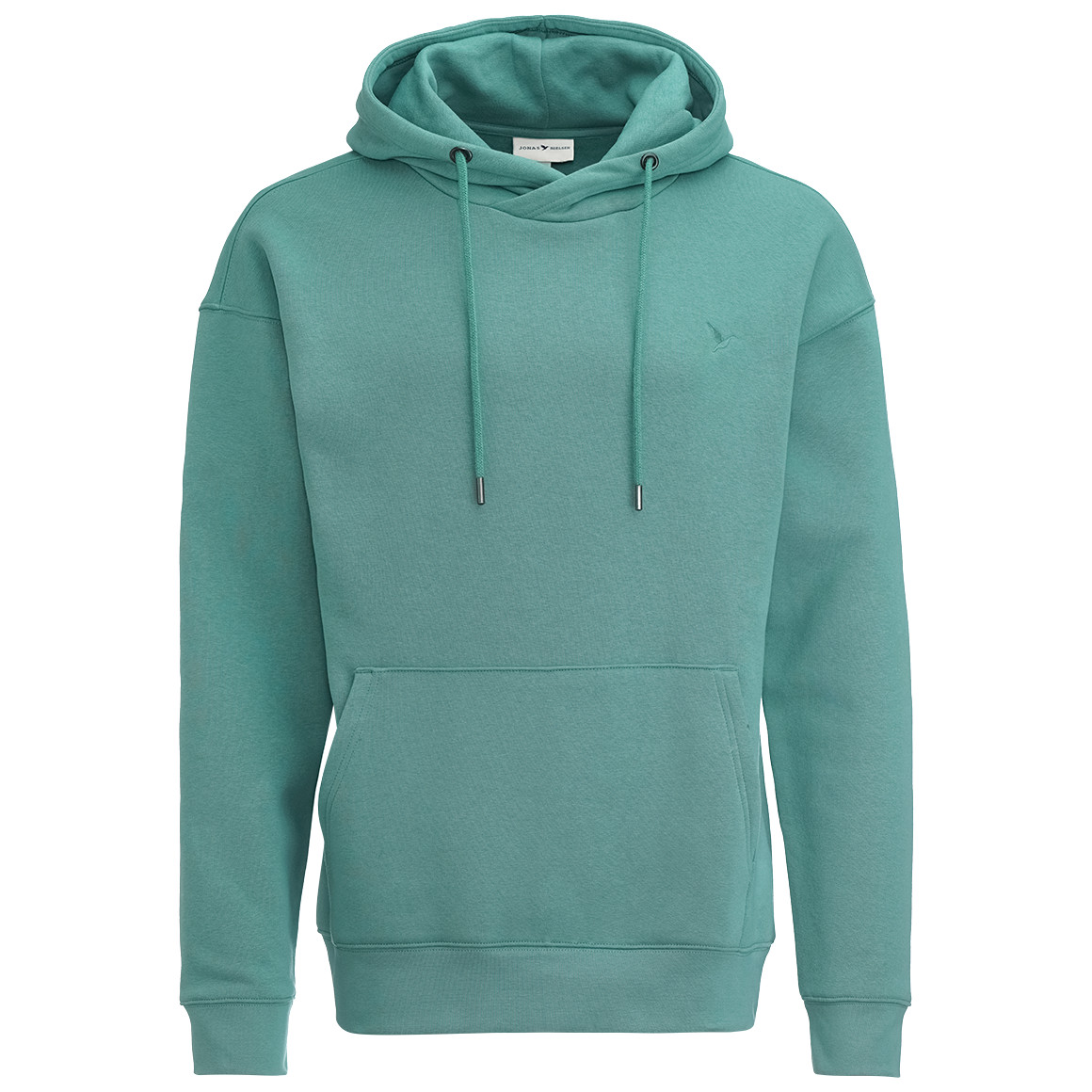 Jonas Nielsen Herren Hoodie mit kleiner Logo-Stickerei dunkelgrün