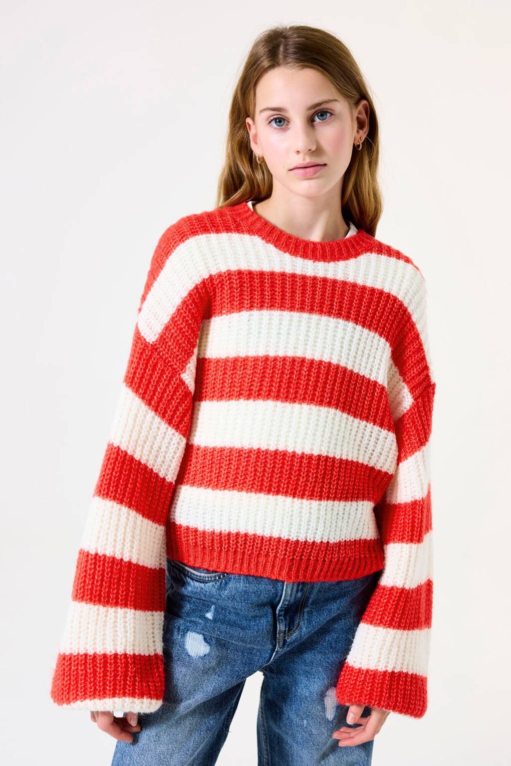 Garcia trui rood grof gebreid