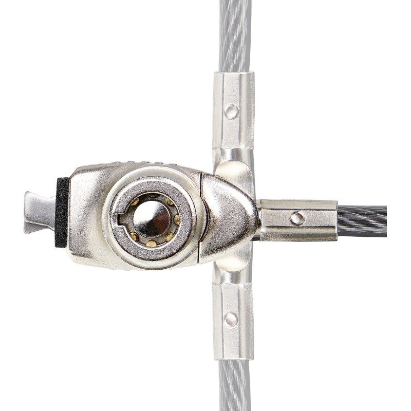 StarTech.com Antivol pour Ordinateur Portable Compatible Slot Noble Wedge ®, Câble de Verrouillage de 1,5m, Sécurité Antivol pour PC Portable, Câble en Acier Résistant aux Coupures, Serrure à Clé