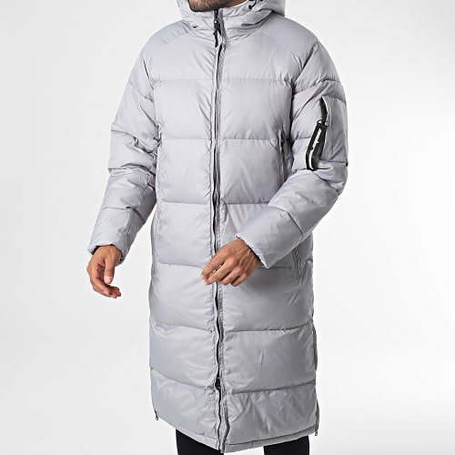 Doudoune Capuche Longue 23202 Gris