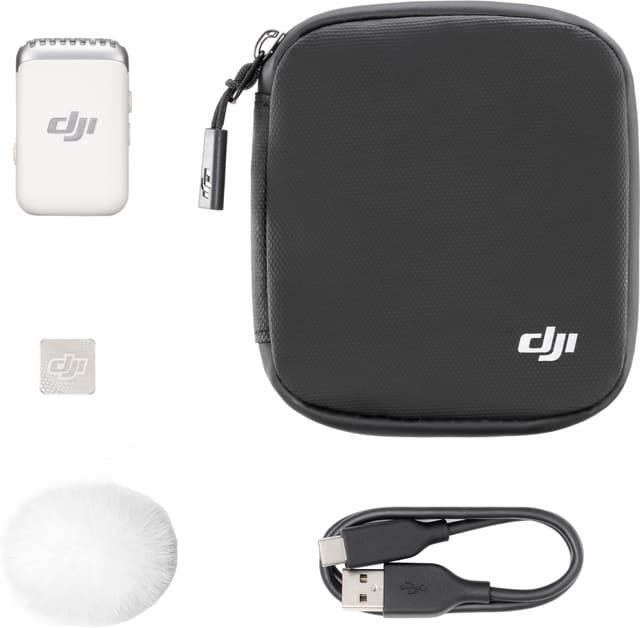 DJI Mic 2 trådløs mikrofonmodtager (hvid)