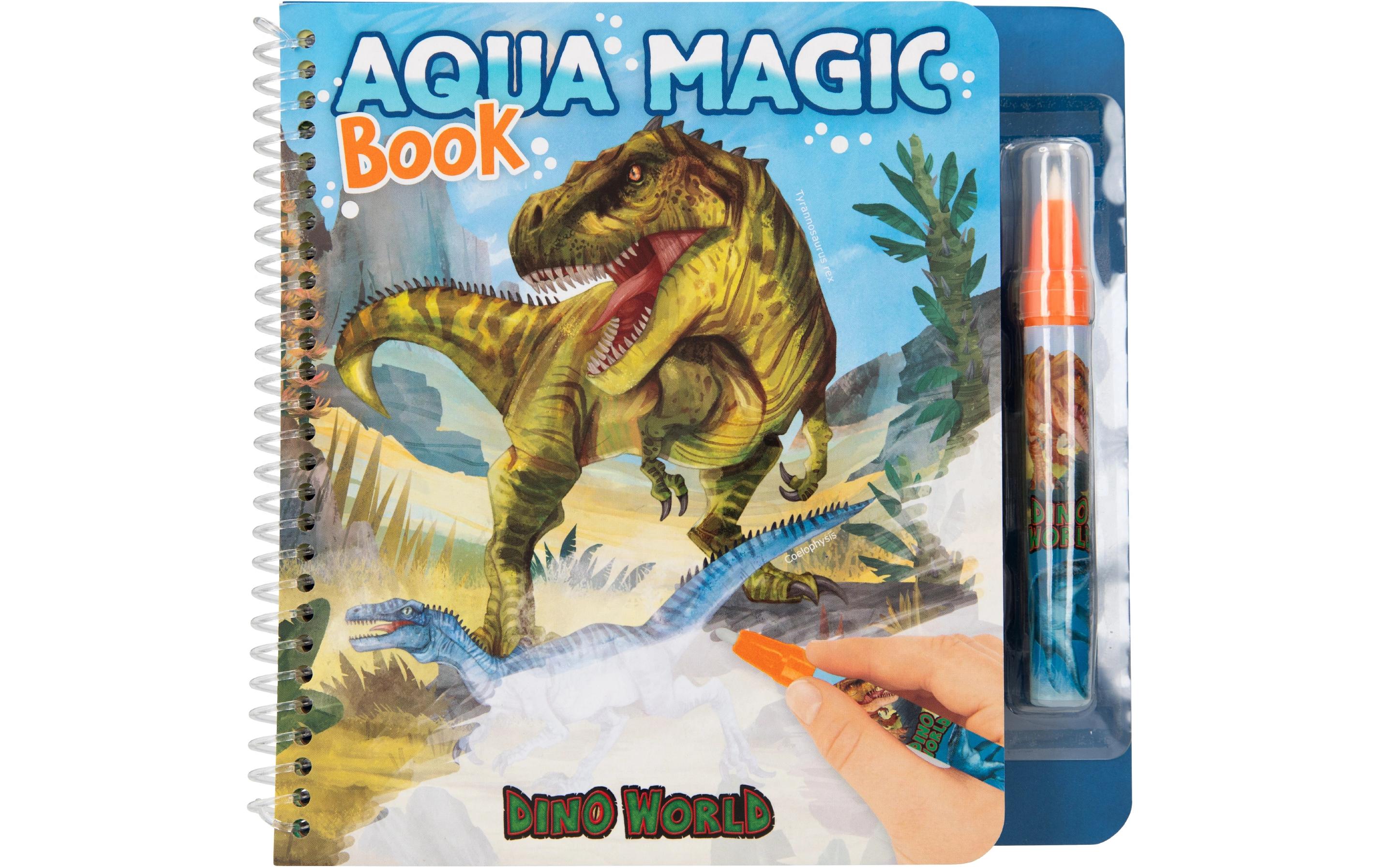 Malbuch Aqua Magic Dino 5 SeitenMalbuch mit Wasser-Stift für Kinder