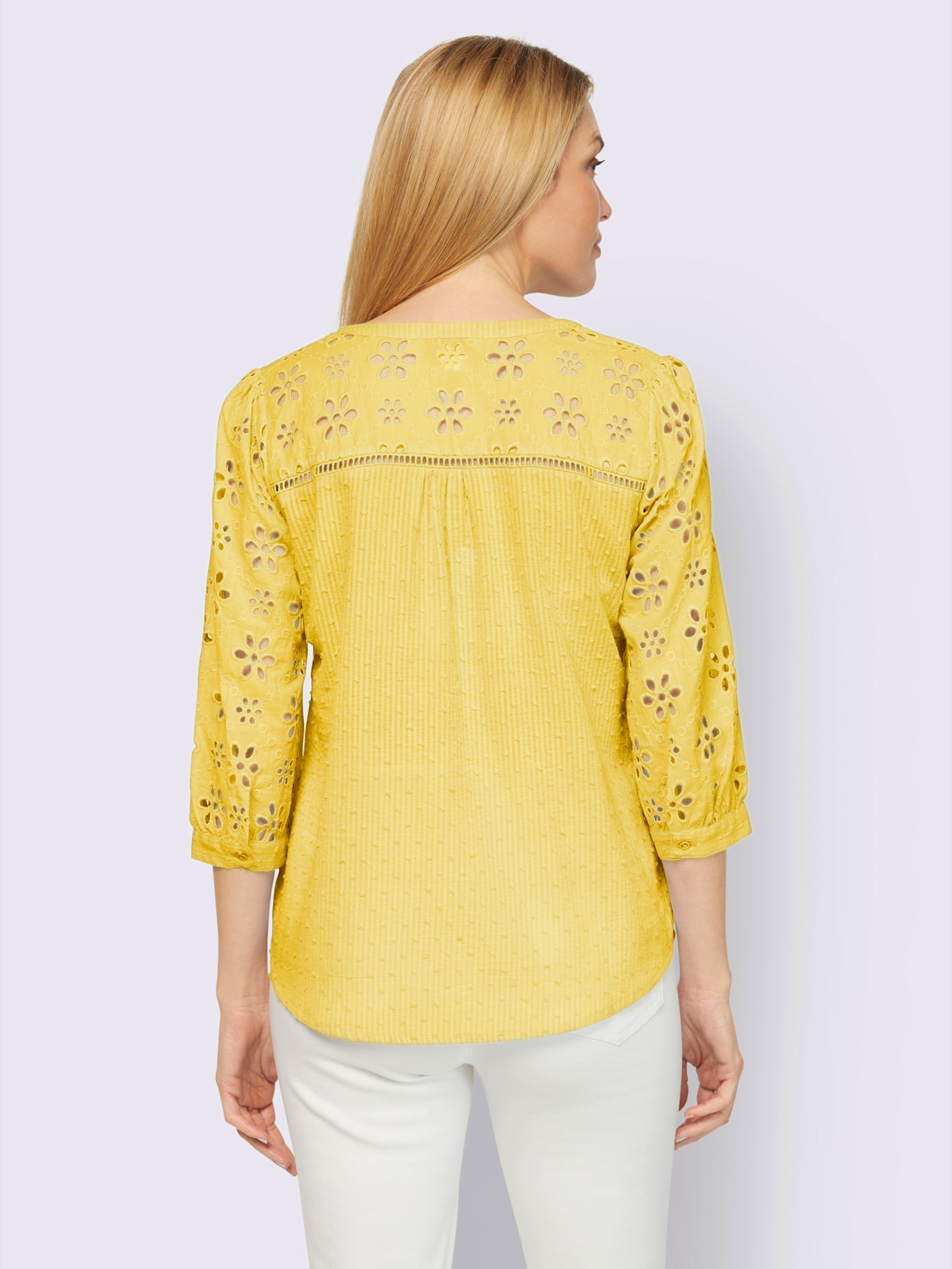 Chemisier look tendance avec ourlet arrondi