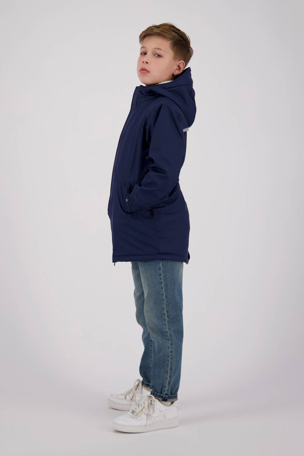 Vingino kids regenjas Twilight donkerblauw