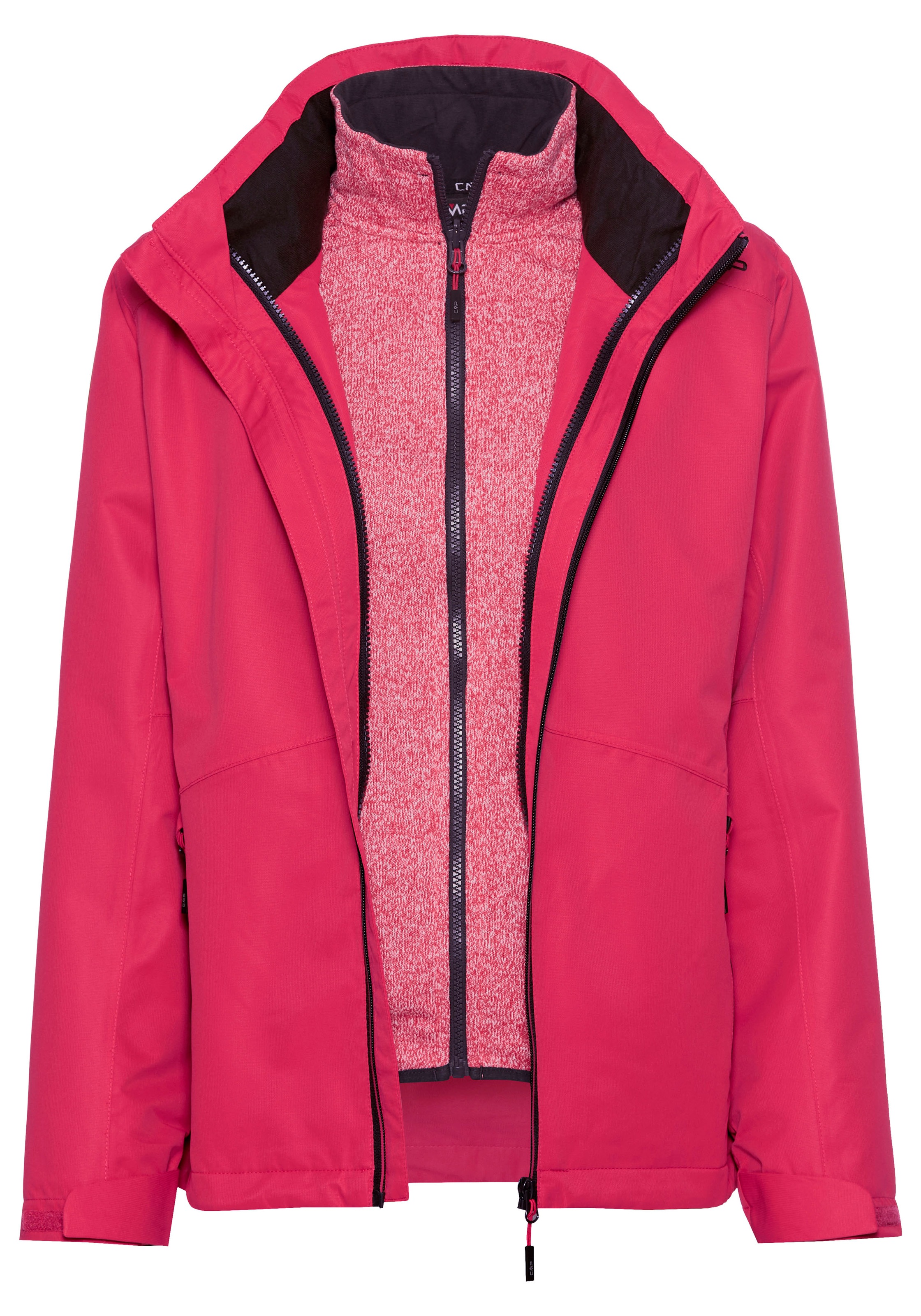 CMP 3-in-1-Funktionsjacke »WOMAN JACKET ZIP HOOD DETACHBLE INN« mit Kapuze Winterjacke Damen