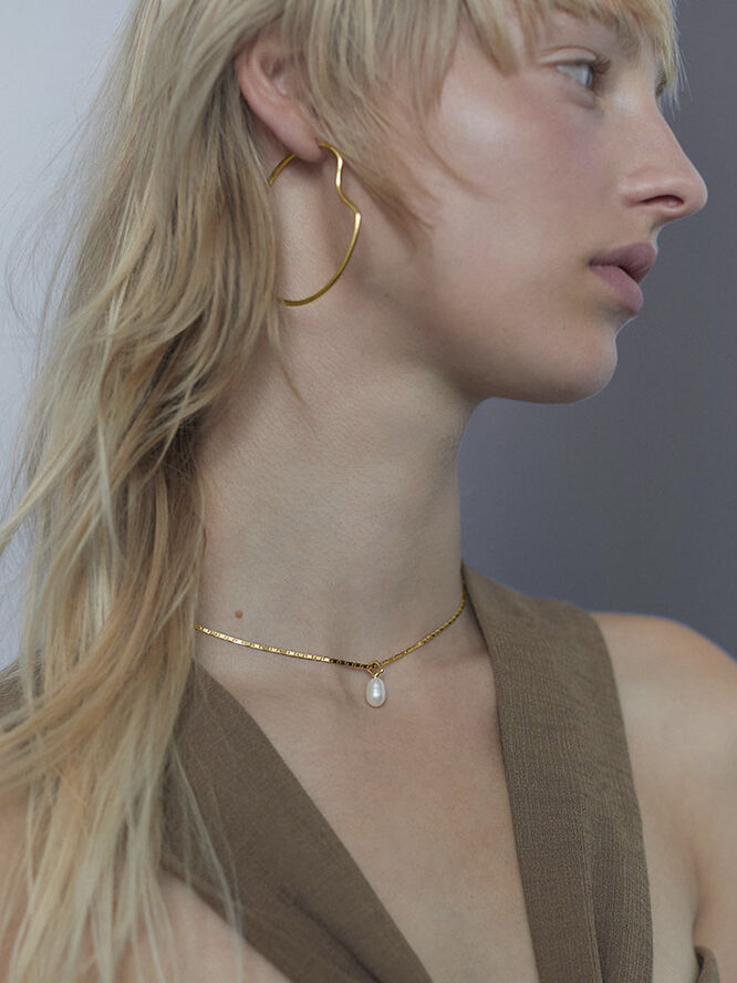 Maria Black Peblinge Necklace Gold Gold