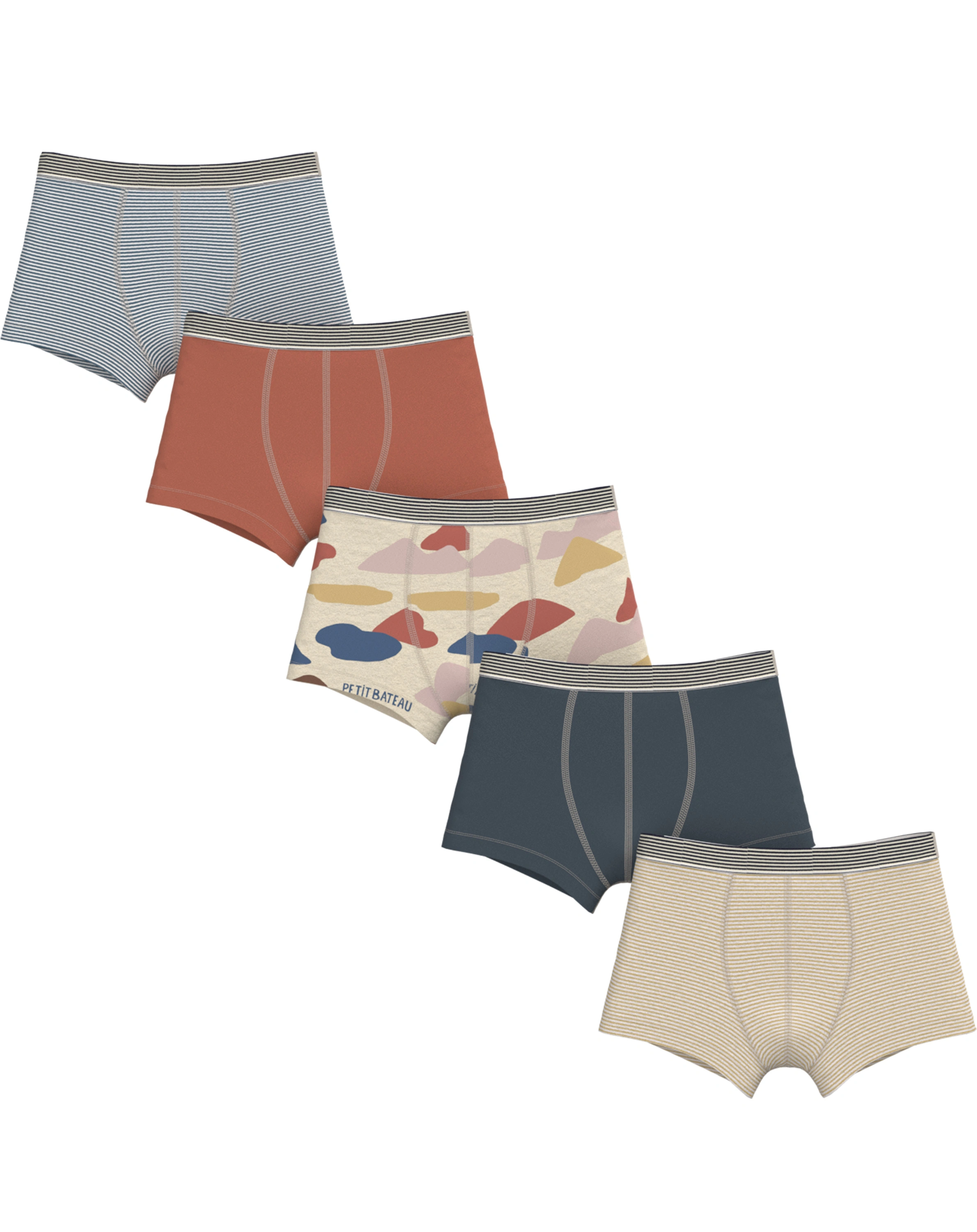Boxershorts MONTAGNES 5er-Set in bunt