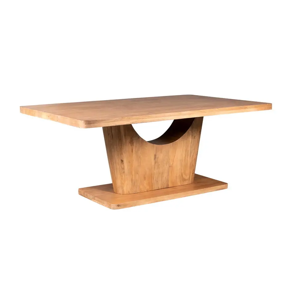 Eettafel Rechthoek Naturel Hout - 200x110x76cm - Voco