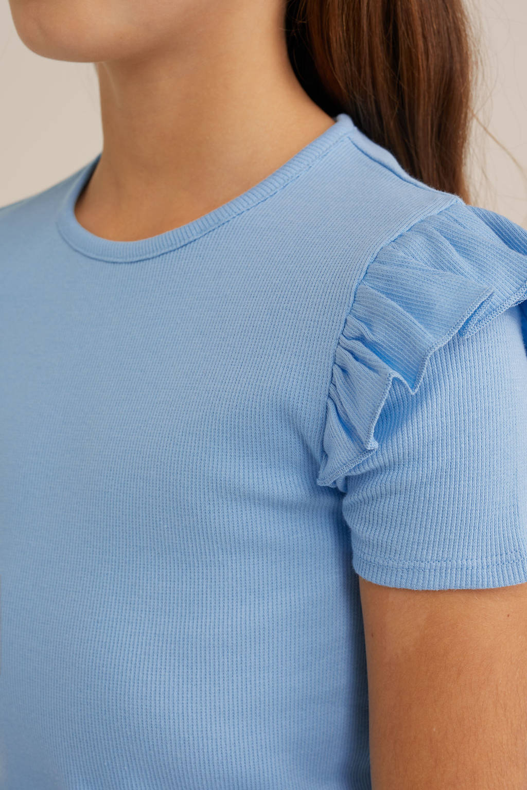 WE Fashion t-shirt lichtblauw