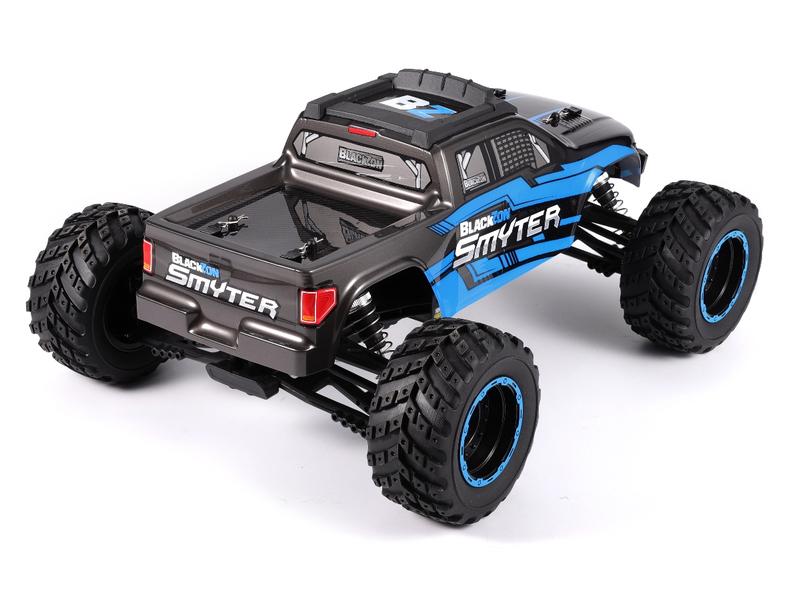 Blackzon Monster Truck Smyter MT 4WD Blau, RTR, 1:12 4WD Off-Road RC-Modellauto im Massstab 1:12 für Einsteiger