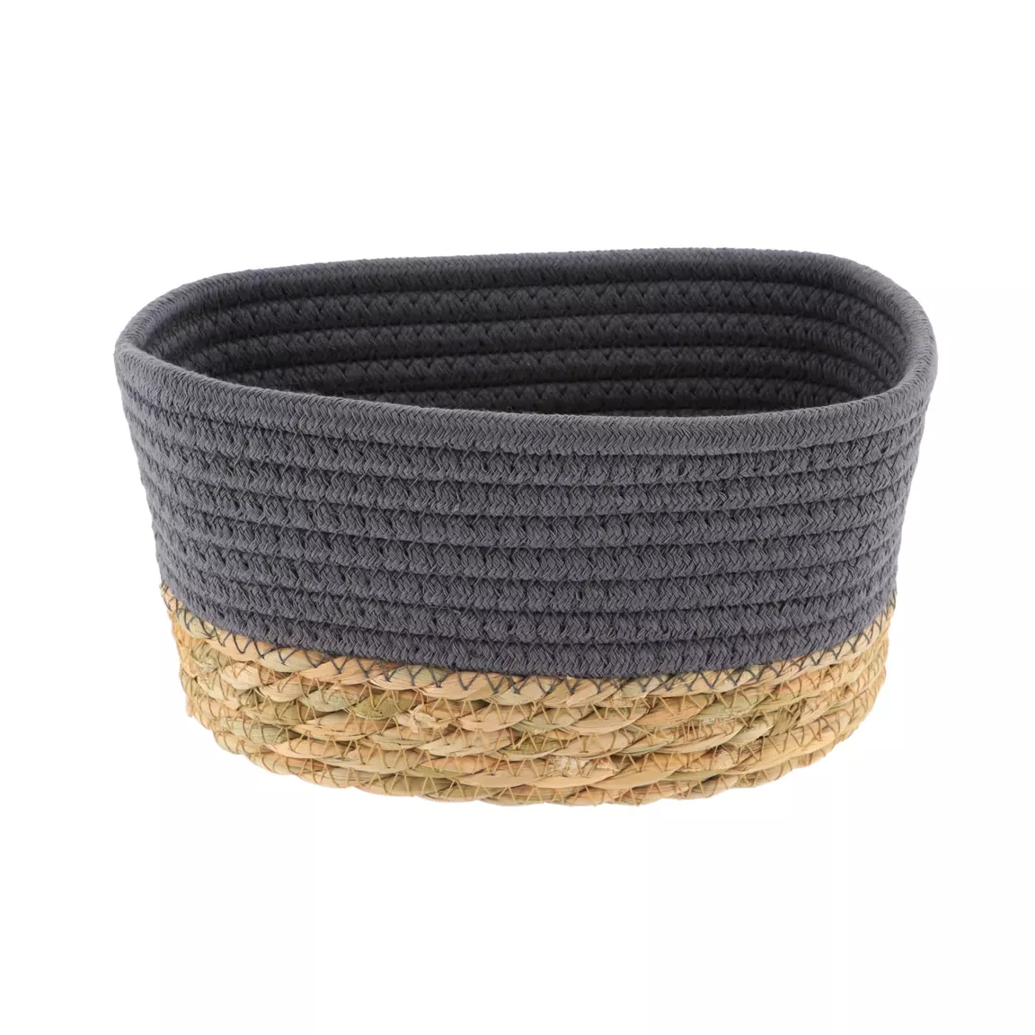 Lot de 3 paniers de rangement (H13 cm) Timeless Gris