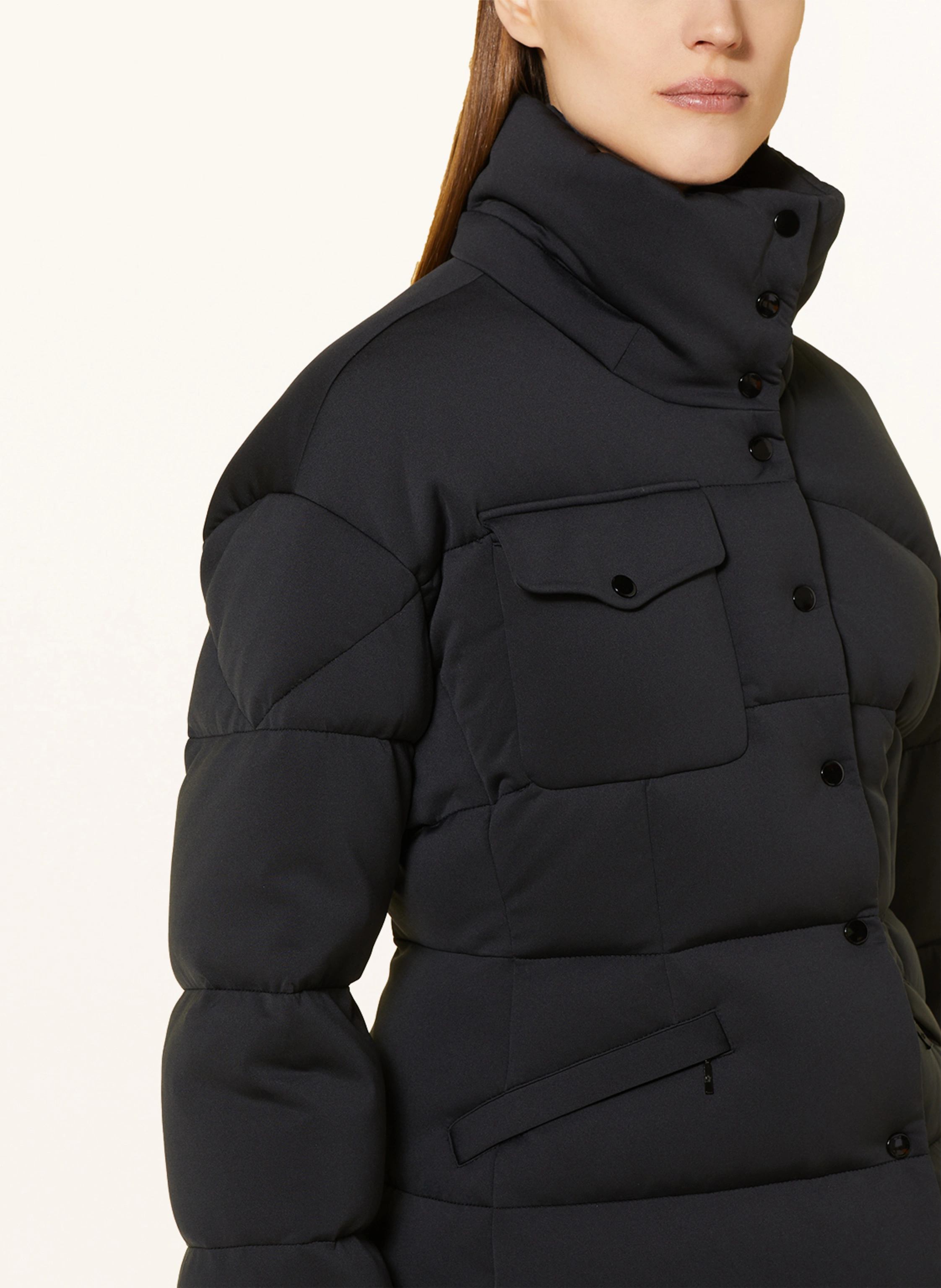 MONCLER Daunenjacke KARAKORUM TECH JERSEY mit abnehmbarer Kapuze