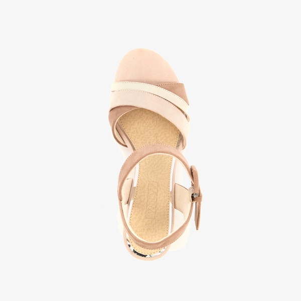 Nova dames sandalen met hak roze