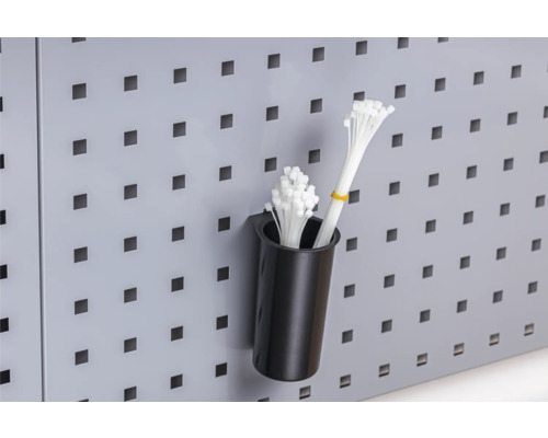 Opbergdoos voor lange onderdelen, industriële stijl, Ø 50 mm, 114 x 59 x 77 mm, zwart