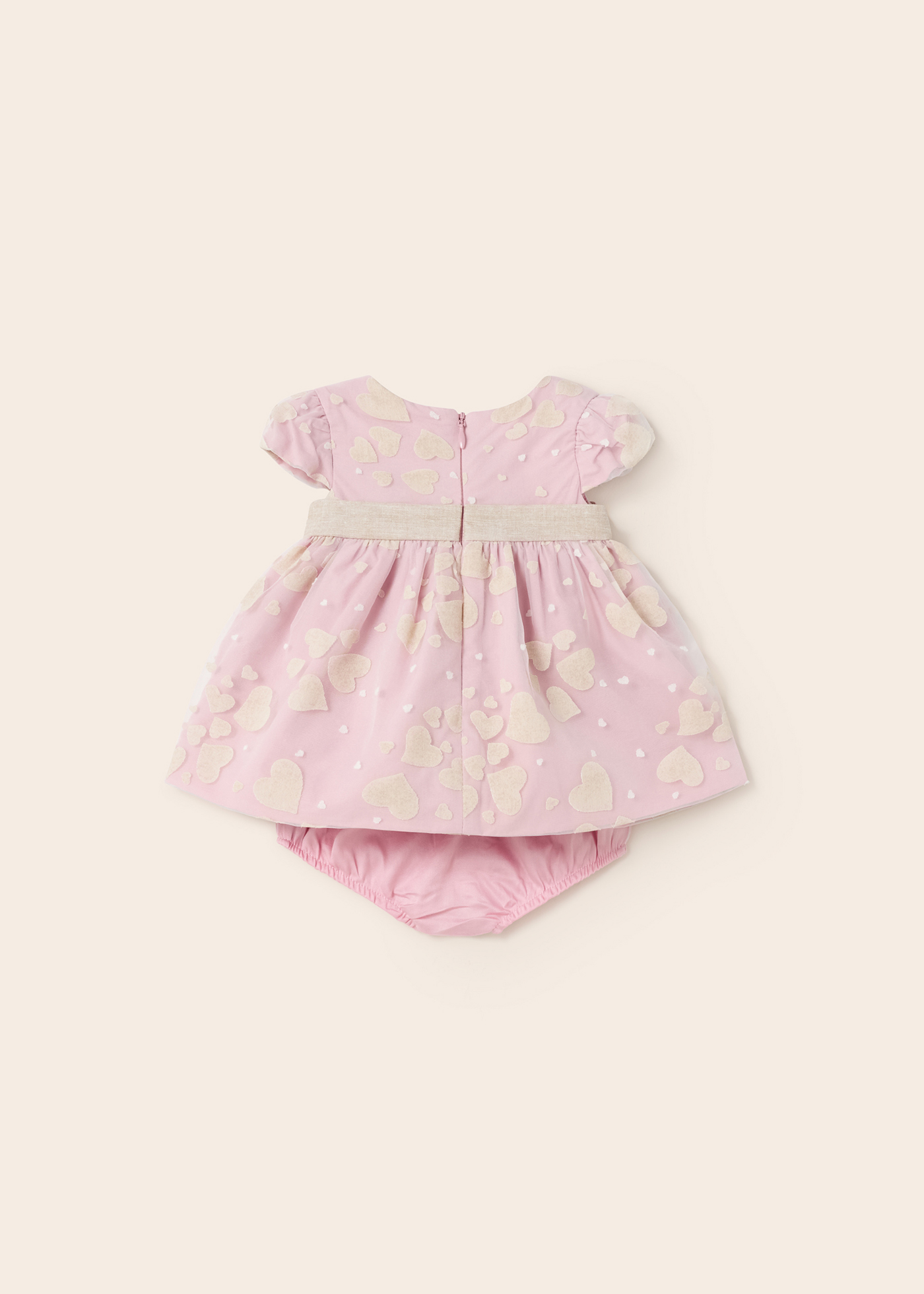 Vestido de cerimônia com capa para fralda para recém-nascido