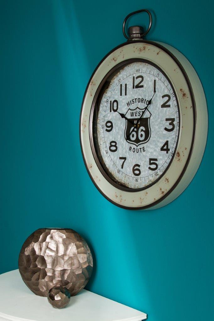 Wanduhr WACLAW - grau-silber - 70 cm