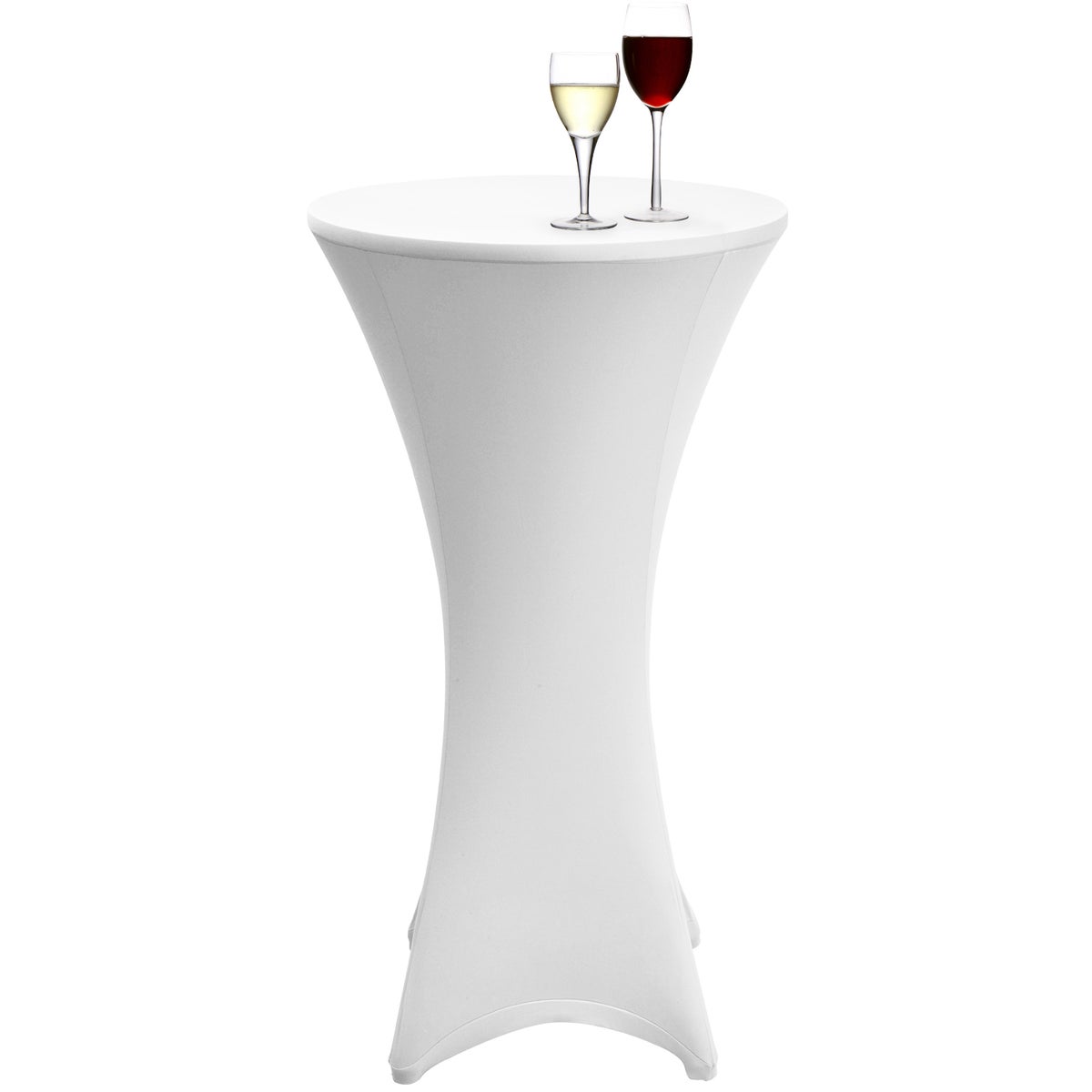 Beautissu Stella statafelhoes Ø 60 cm wit