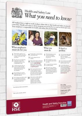 Health and safety law: what you need to know (poster) (Paperback)