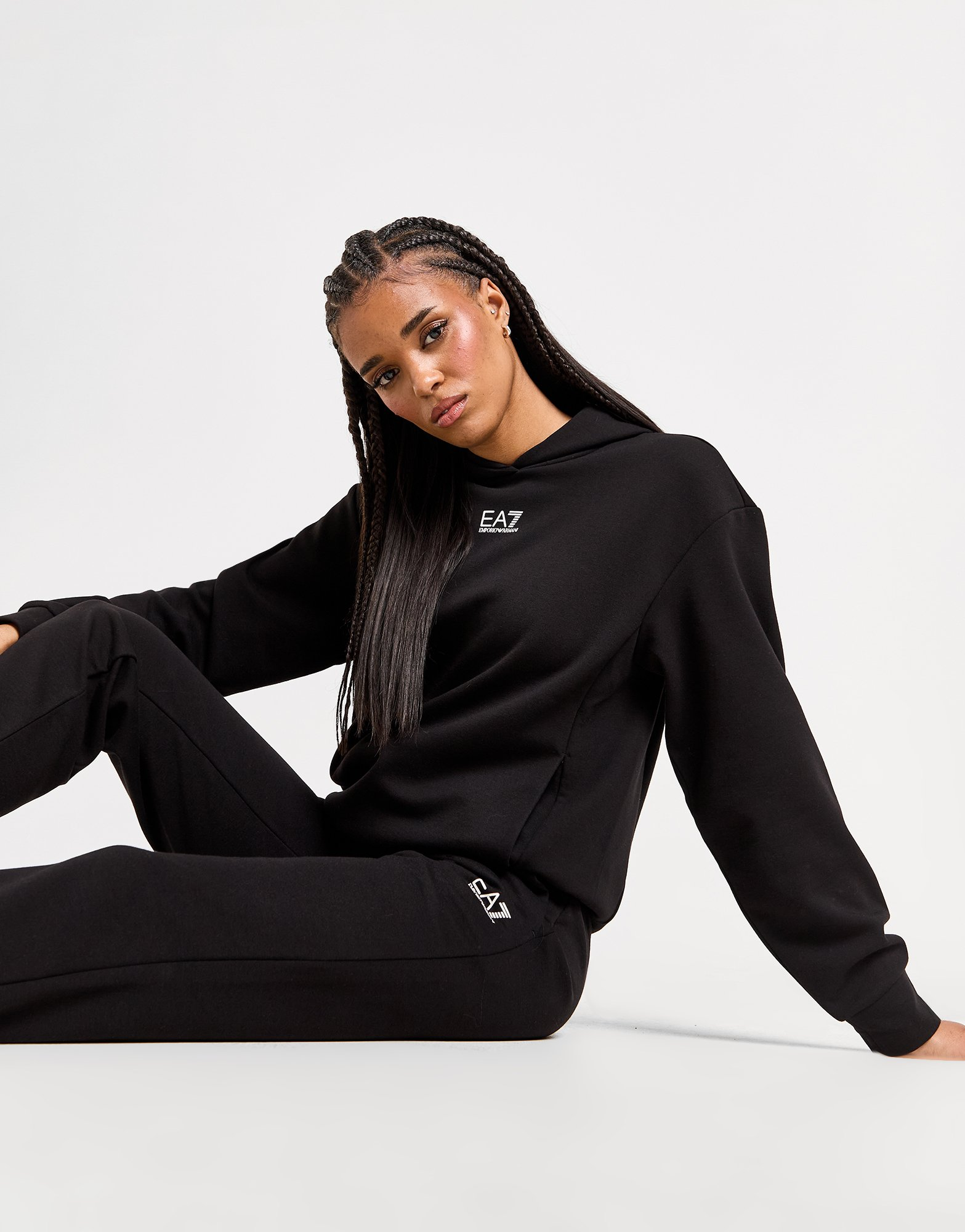 Emporio Armani EA7 Sweat à Capuche Essential Femme