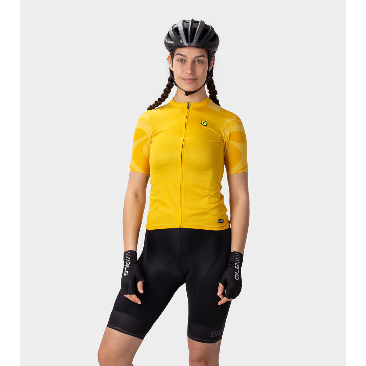 Ale R-EV1 Artika Fietsshirt Korte Mouwen Geel Dames