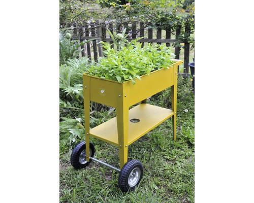 Verhoogd tuinbed op palen Herstera Garden Kräuterfabrik Urban Mustard 75x35x80 cm mosterd
