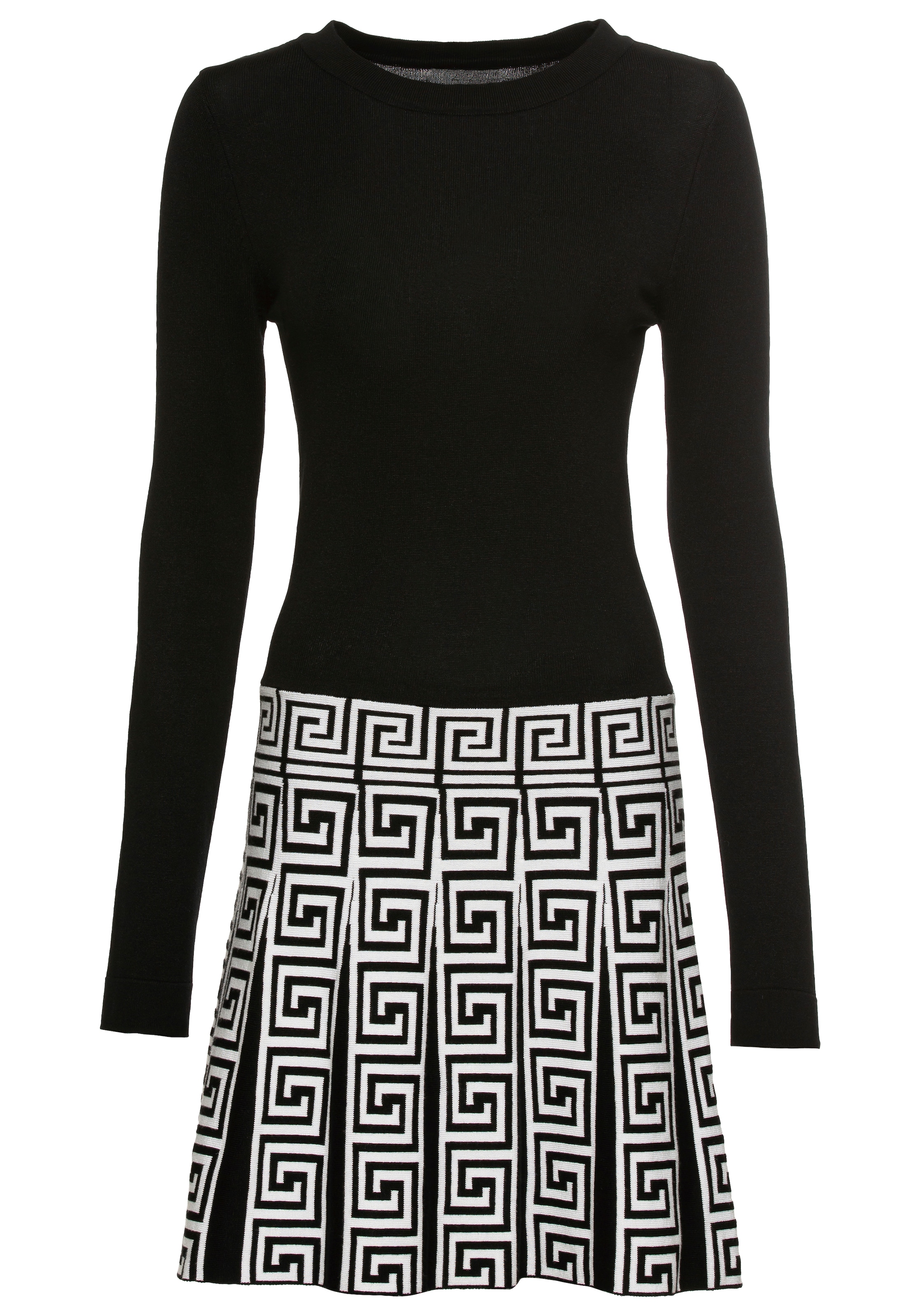 Melrose Strickkleid Ohne Taschen für Partys, figurbetont mit trendy Jacquard Muster