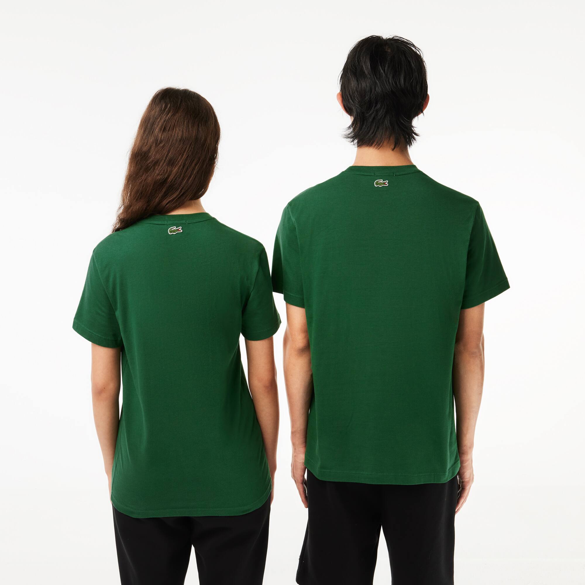 T-shirt regular fit avec marquage en jersey de coton T-Shirts - Vert - Lacoste - Unisex