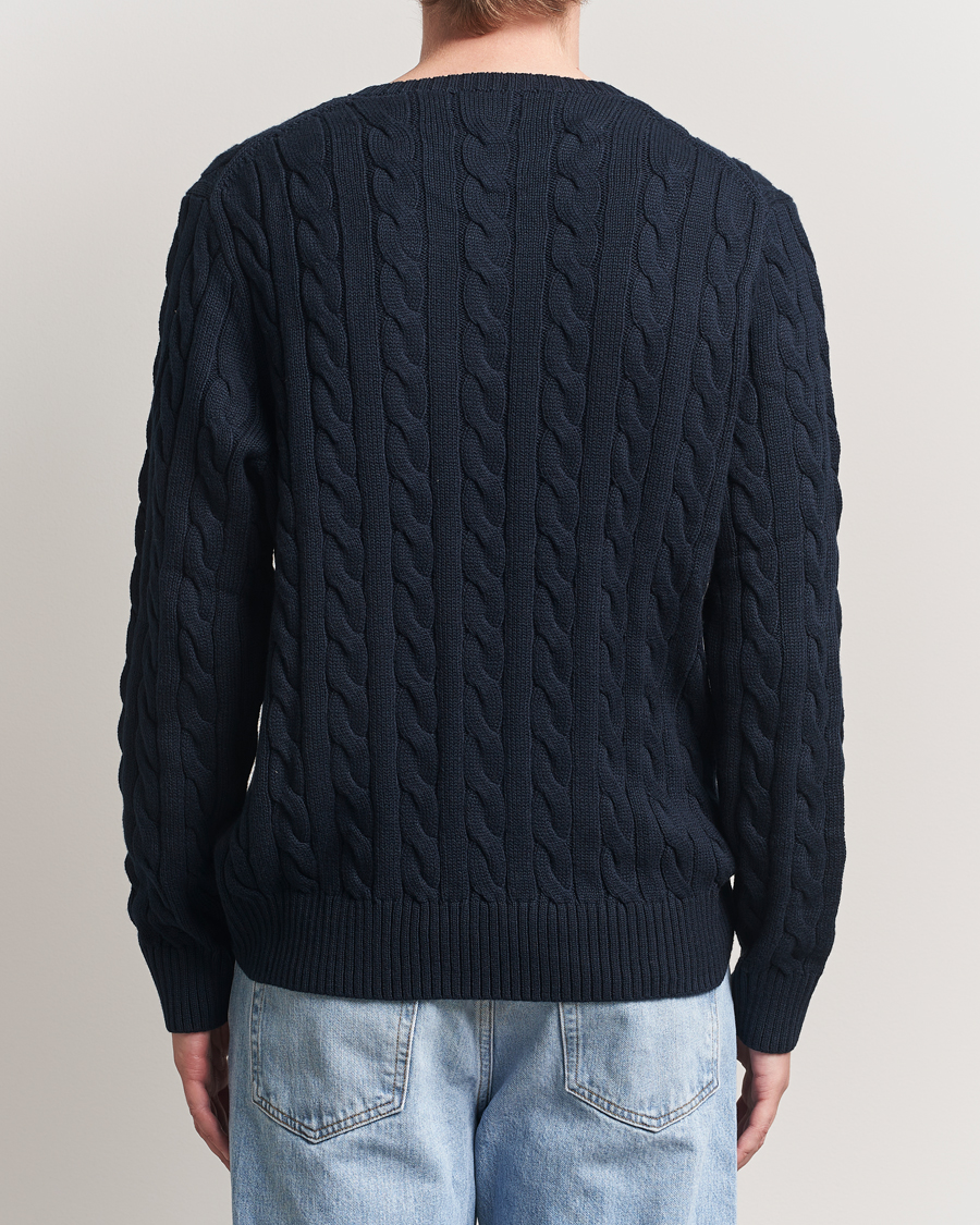 Polo Ralph Lauren Cotton Cable Pullover Hunter Navy