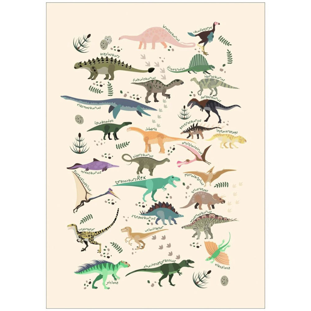 Køb Poster & Frame Citatplakat - Dinosaurer Ll – Børneplakat