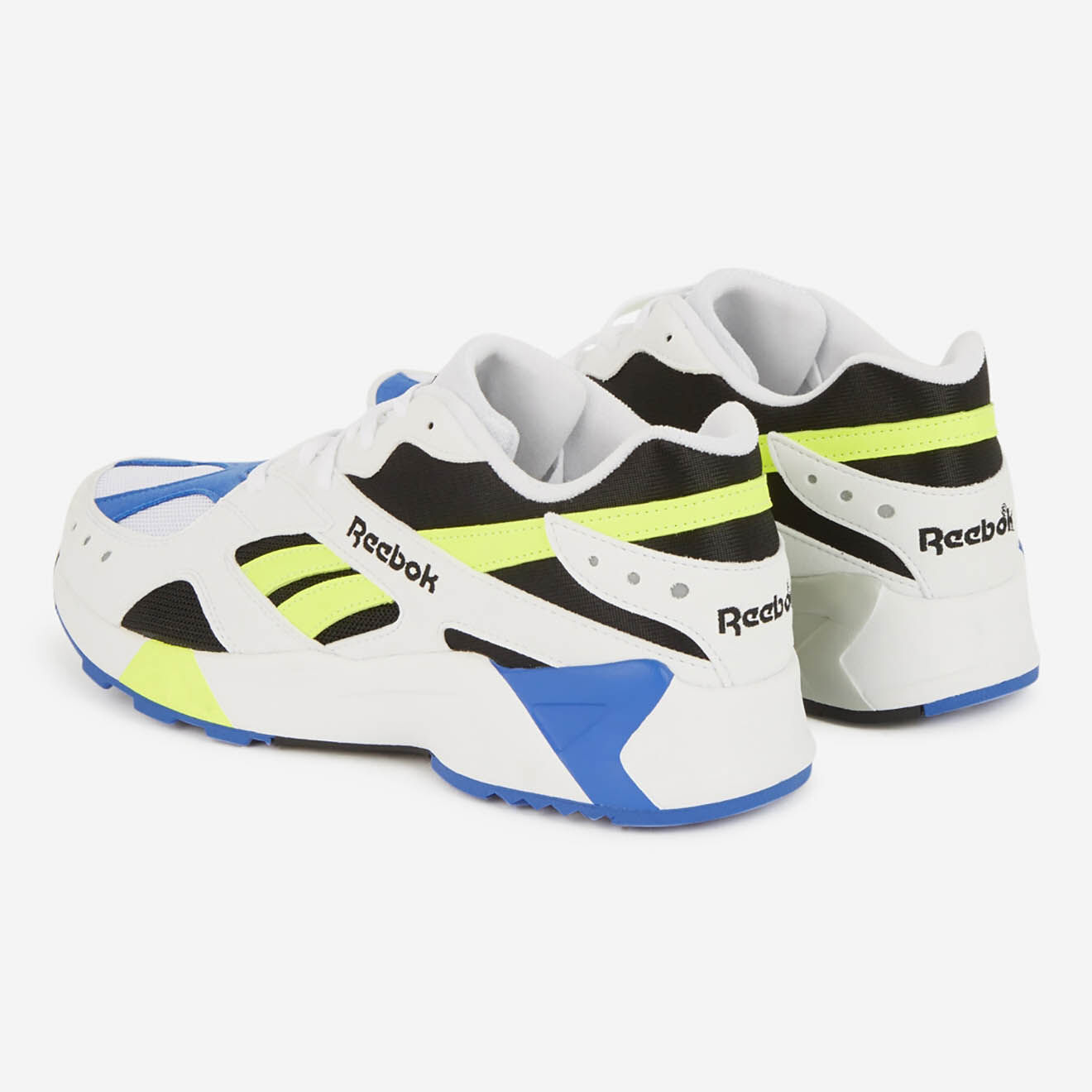 Reebok Baskets en mesh Aztrek blanc/noir/jaune