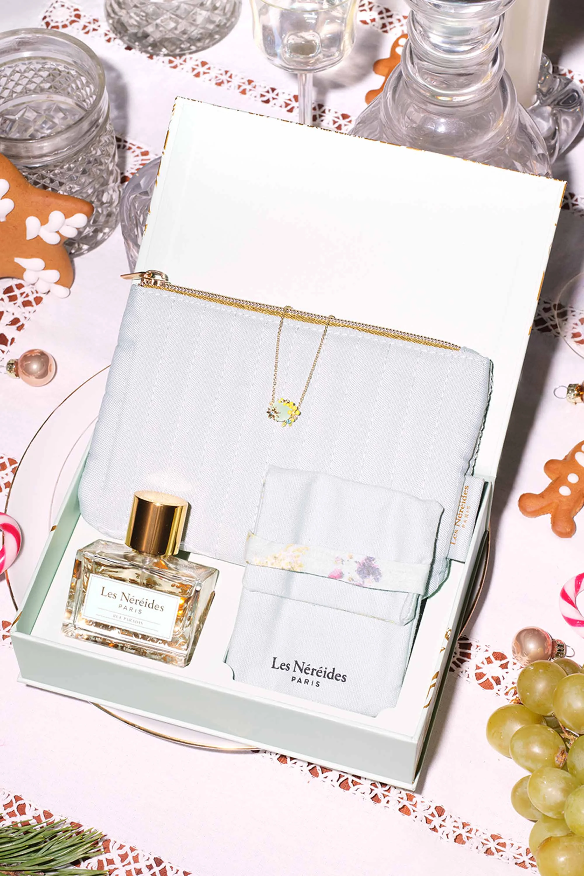 Coffret décou parfum rue paradis 30ml, bracelet mimosa et anis étoilé, trousse | Multicolore